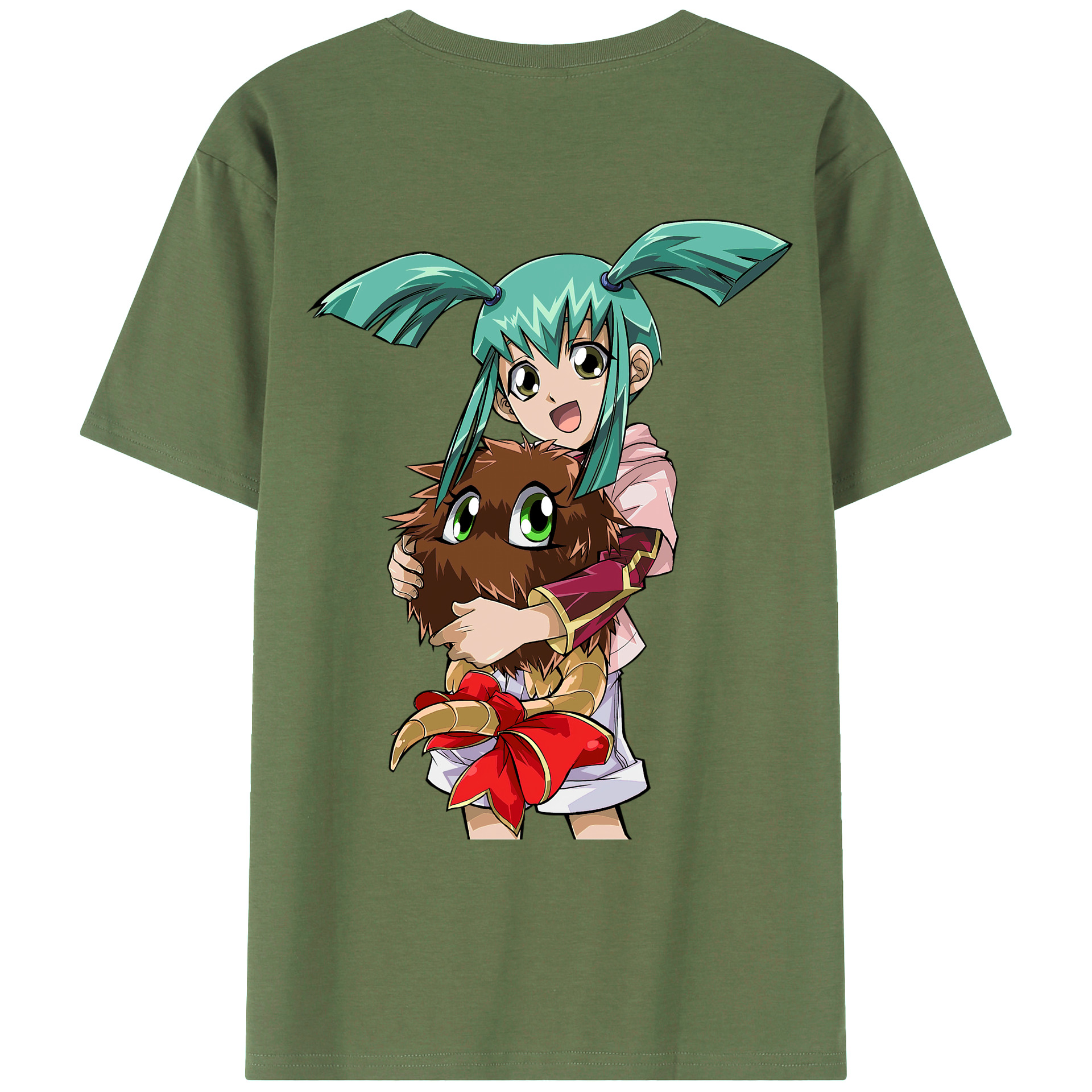 （画像用） 遊☆戯☆王 Yu-Gi-Oh! 綿100％ メンズ半袖Tシャツ（バックプリント） 通気性